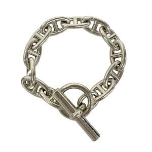 HERMES Silver Charm Bracelet